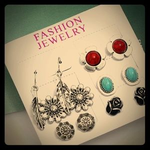 🆕Retro-Style Gorgeous 6 pair of earrings